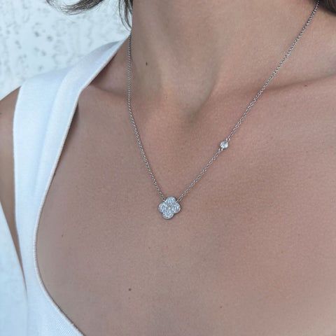 CZ Clover Necklace