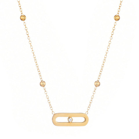 Tarnish Resistant Bar Necklace