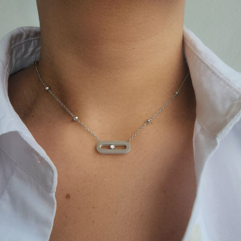 Tarnish Resistant Bar Necklace