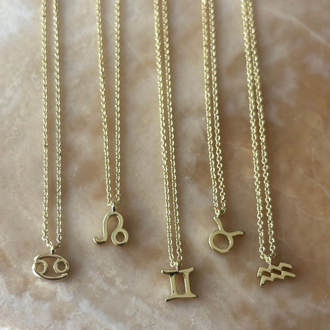 14k Gold Plated Zodiac Necklace