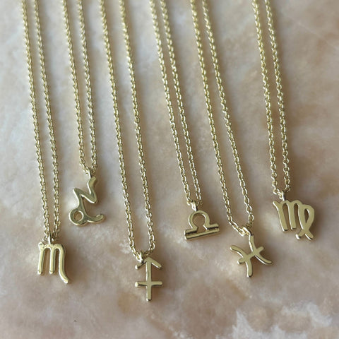 14k Gold Plated Zodiac Necklace
