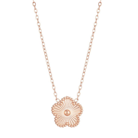 Tarnish Resistant 5-Leaf Clover Pendant Necklace