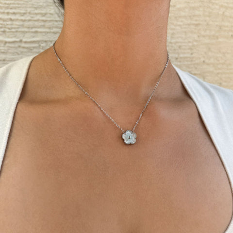 Tarnish Resistant 5-Leaf Clover Pendant Necklace