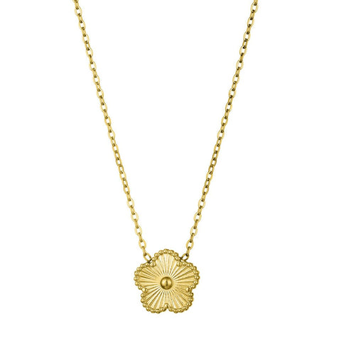 Tarnish Resistant 5-Leaf Clover Pendant Necklace