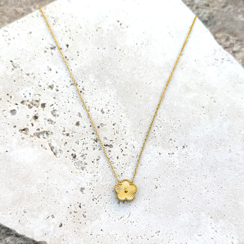 Tarnish Resistant 5-Leaf Clover Pendant Necklace