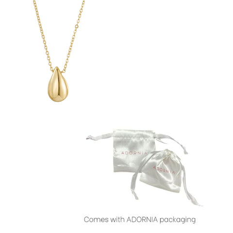 14k Gold Plated Teardrop Necklace