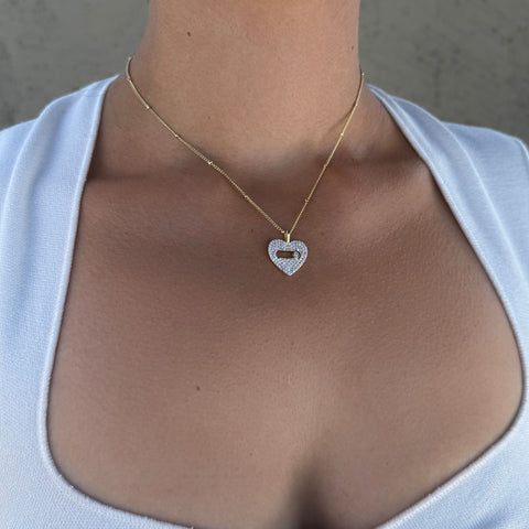 CZ Heart Necklace