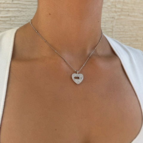 CZ Heart Necklace