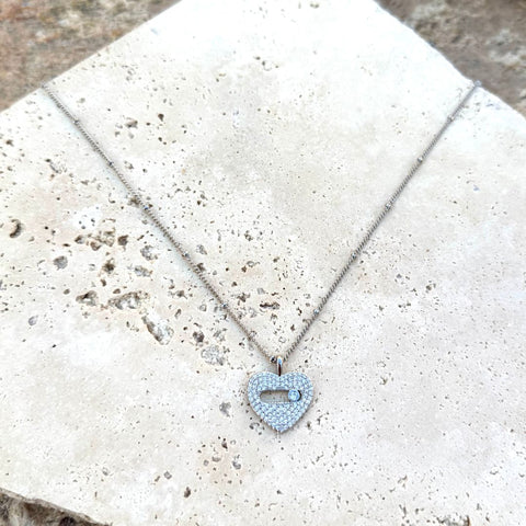 CZ Heart Necklace