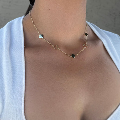 Clover Station Necklace