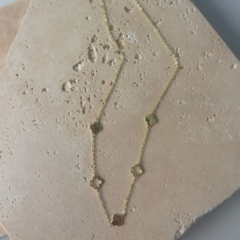 Clover Station Necklace