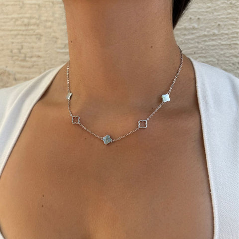 Clover Station Necklace