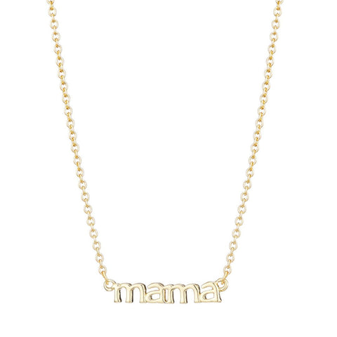 14k Gold Plated Mama Necklace