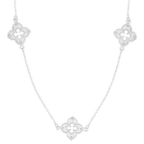 36" Clover Station Necklace