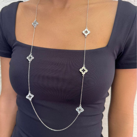 36" Clover Station Necklace