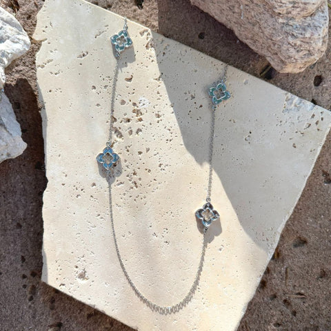 36" Clover Station Necklace