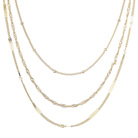 3-Chain Necklace Set