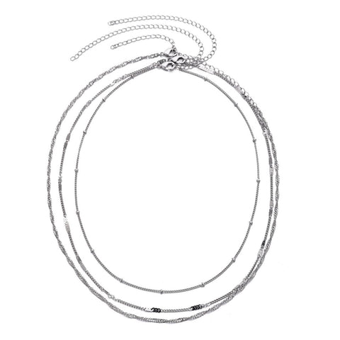 3-Chain Necklace Set
