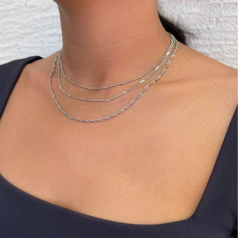 3-Chain Necklace Set