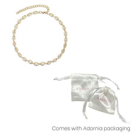 Gold Plated Mariner Link Chain Necklace
