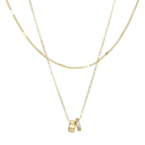 14k Gold Plated Set of 2 Necklaces