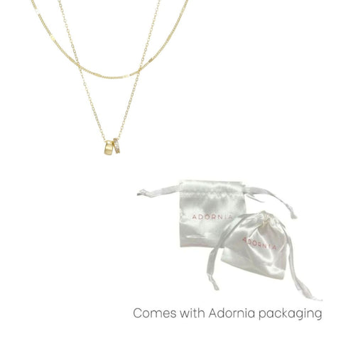 14k Gold Plated Set of 2 Necklaces
