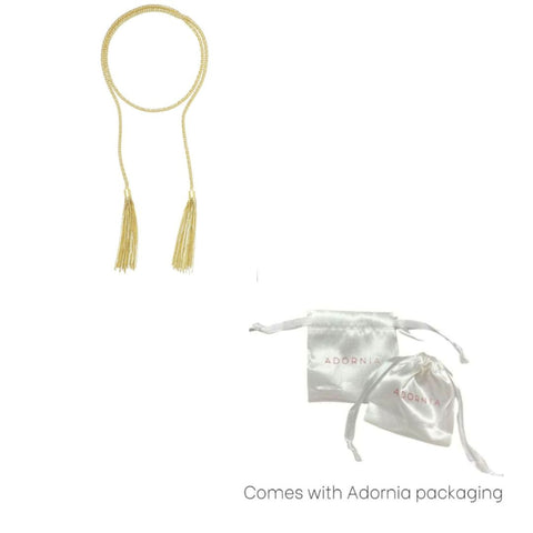 Gold Plated Tassel Wrap Necklace