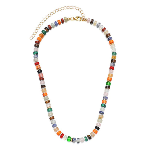 Rainbow Beaded Necklace