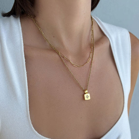 14k Gold Plated Set of 2 Necklaces