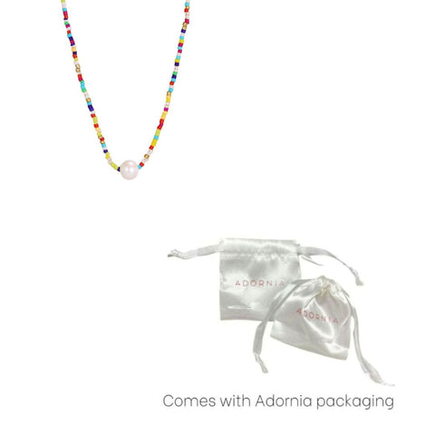 Freshwater Pearl Color Bead Necklace