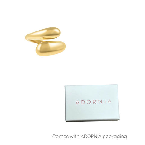 Tarnish Resistant Overlapping Chunky Bands Ring