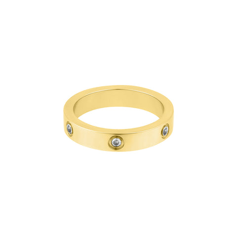 Tarnish Resistant Pave Eternity Band Ring