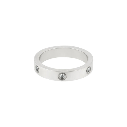 Tarnish Resistant Pave Eternity Band Ring
