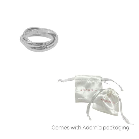 Tarnish Resistant Interlocking Rings