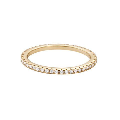 .925 Sterling Silver CZ Eternity Band Ring
