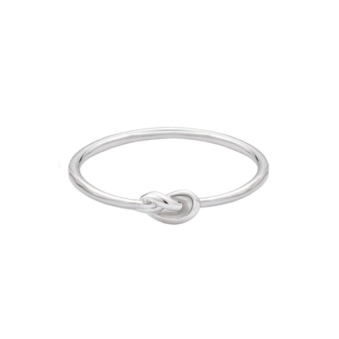 .925 Sterling Silver Dainty Knot Ring
