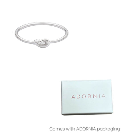 .925 Sterling Silver Dainty Knot Ring