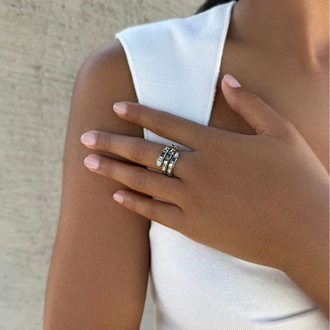 Silver Plated Snake Double Wrap Ring