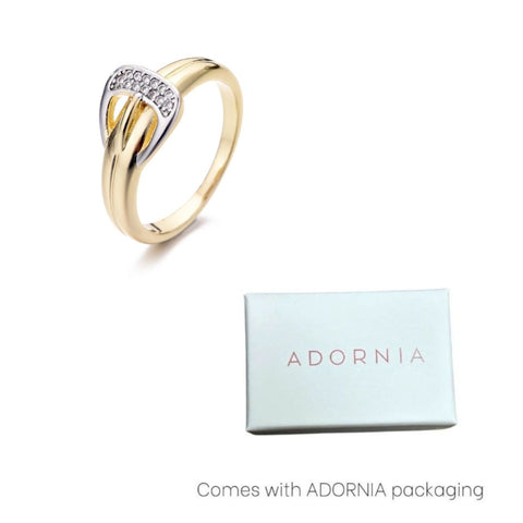 14k Gold Plated Buckle Ring