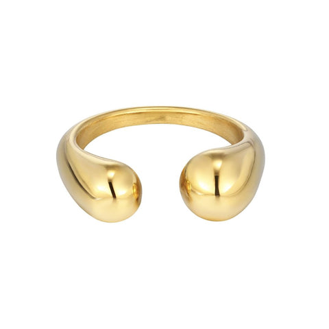 Tarnish Resistant 18k Gold Plated Hug Ring