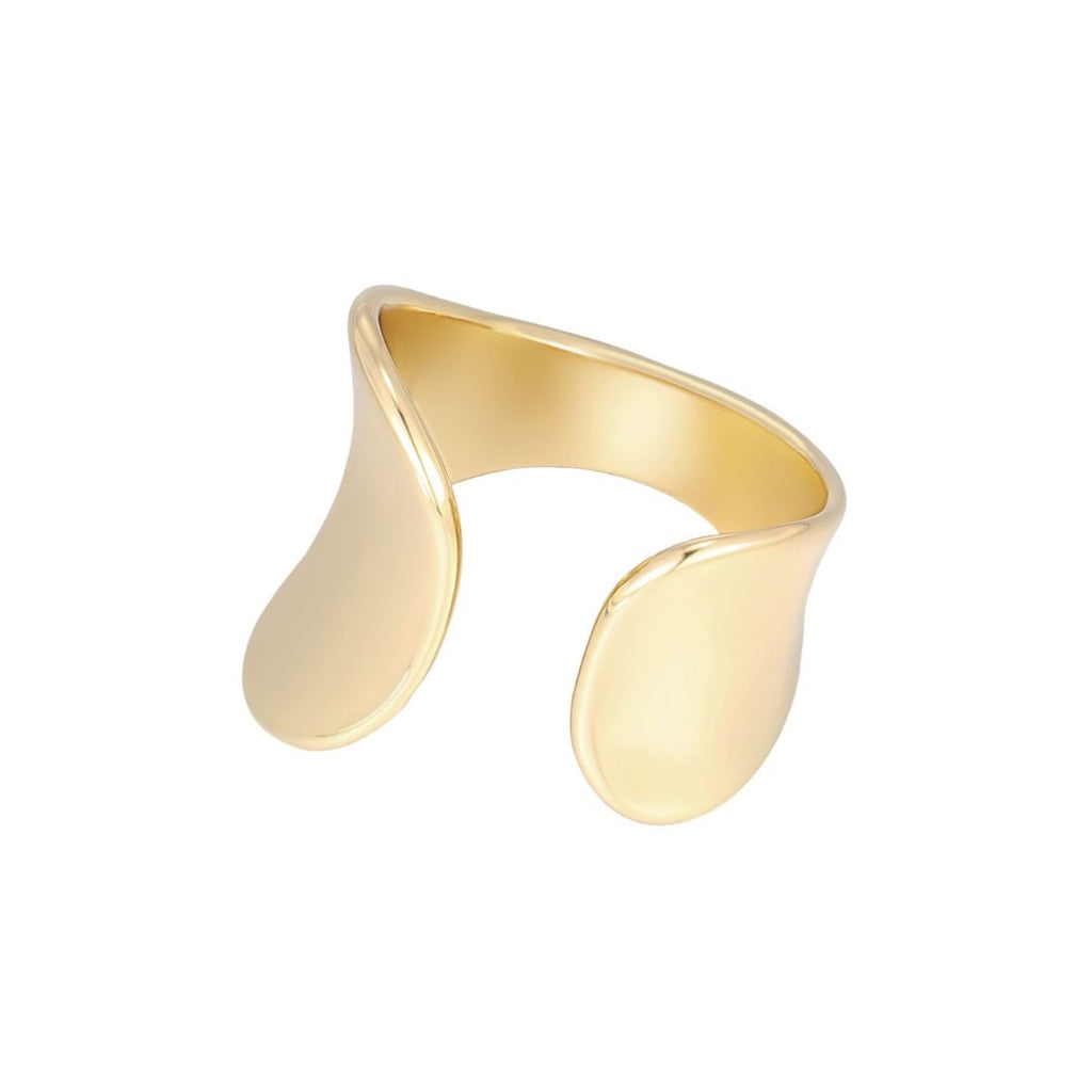 Tarnish Resistant 18k Gold Plated Split Statement Ring
