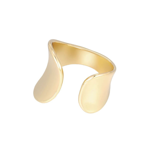 Tarnish Resistant 18k Gold Plated Split Statement Ring
