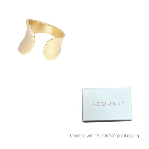 Tarnish Resistant 18k Gold Plated Split Statement Ring