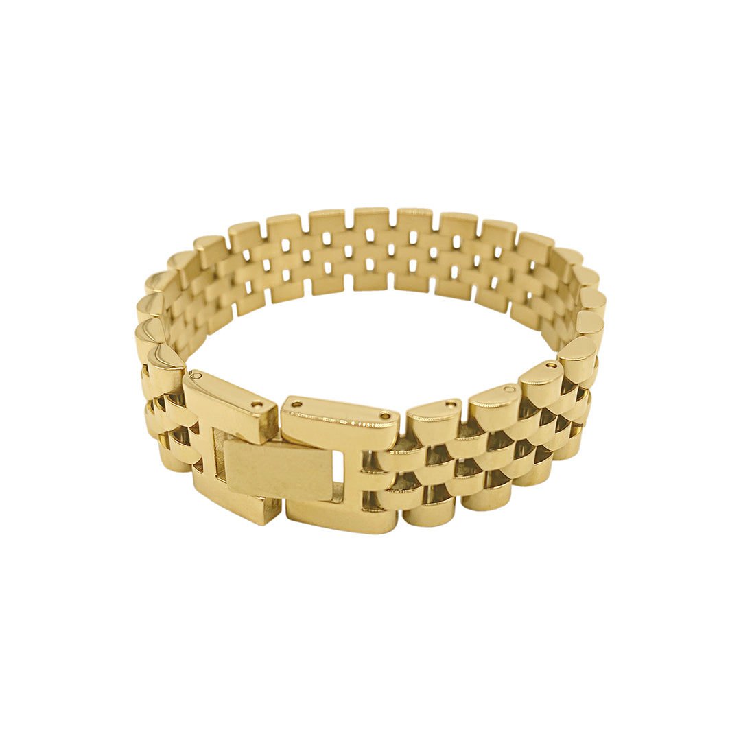 Valchand Jewellers Watch Strap Style 316l Stainless Steel 22k Gold Bracelet  Men