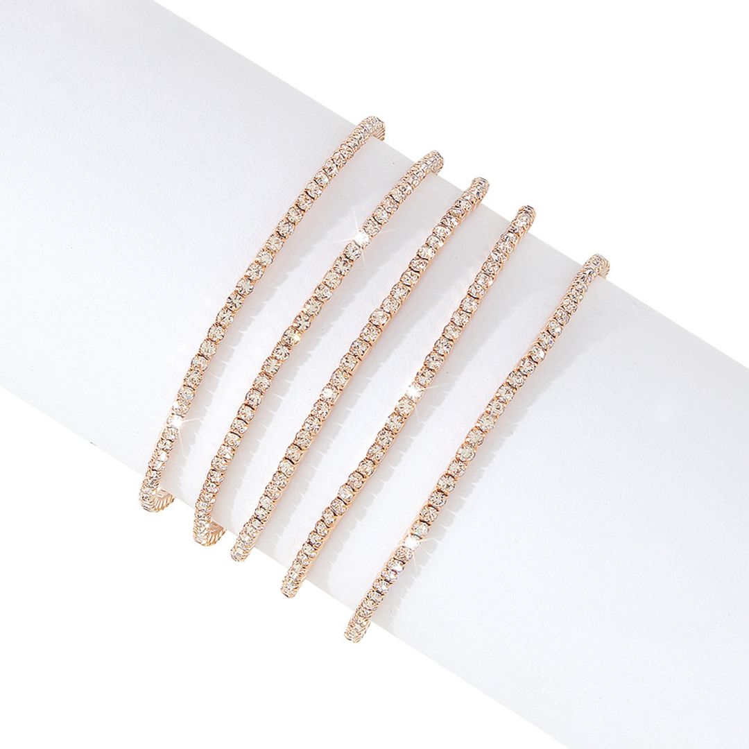 Chunky Chain Link Stretch Bracelet | Gold Plated | Light Years Jewelry