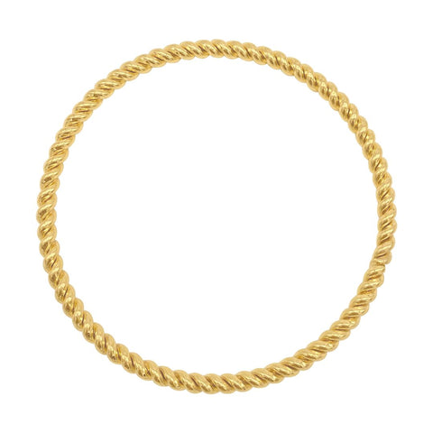 Rope Bangle Bracelet gold