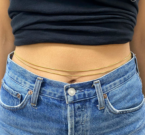 14k Gold Plated Waist Chain