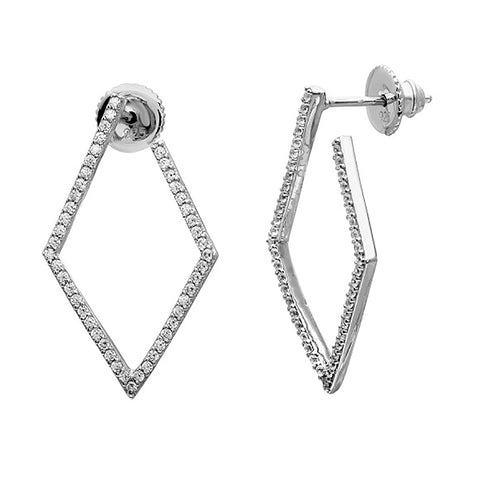 Adornia Crystal Linear Drop Earrings silver – ADORNIA