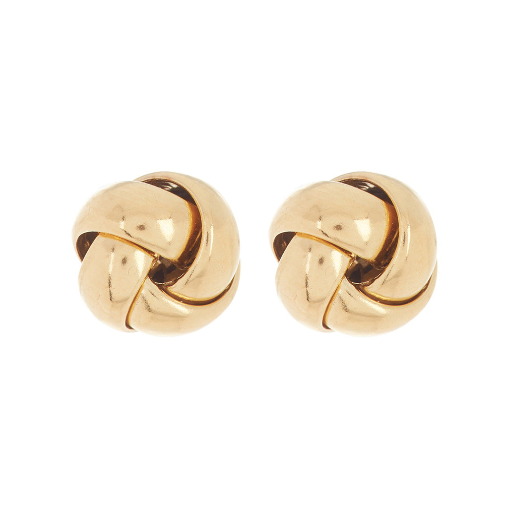 Adornia Knot Earrings silver gold – ADORNIA