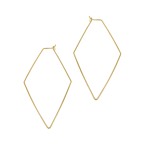 Geometric Hoops gold